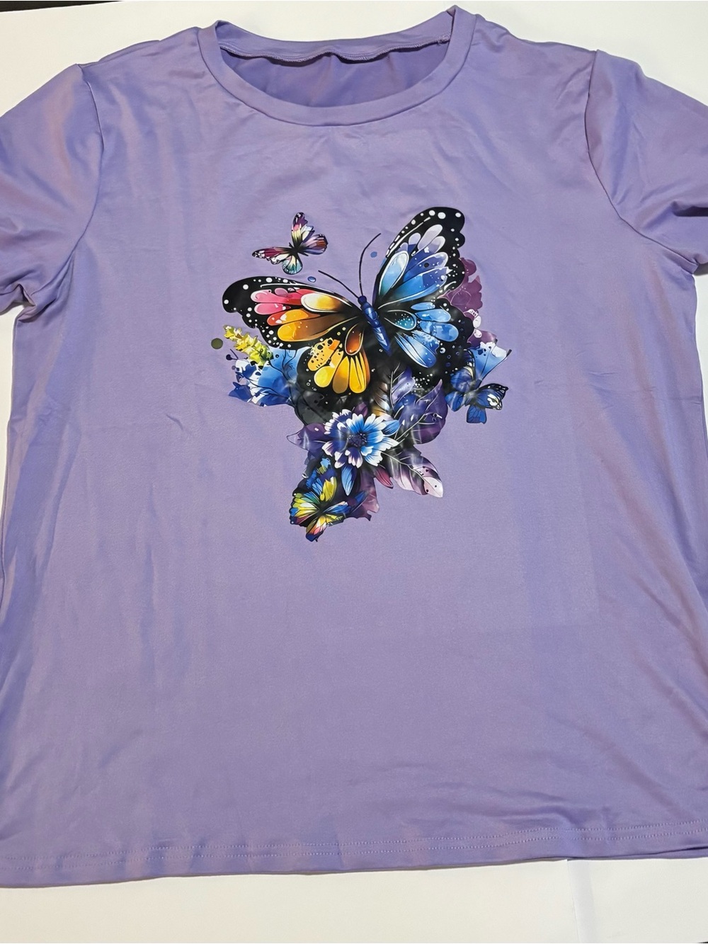 Lavender Butterfly Graphic Tee
